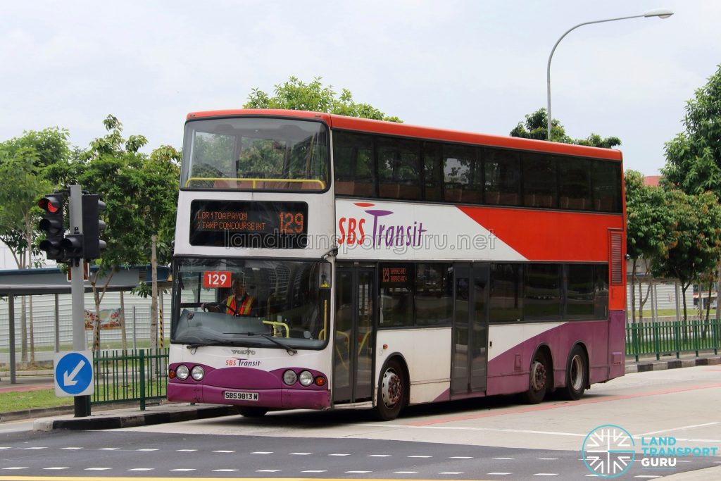 Bus 129 - SBS Transit Volvo B10TL (SBS9813M)