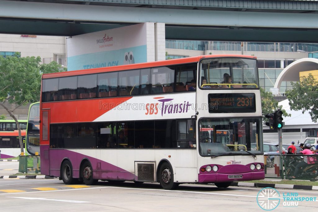 Bus 293T - SBS Transit Volvo B10TL (SBS9830M)