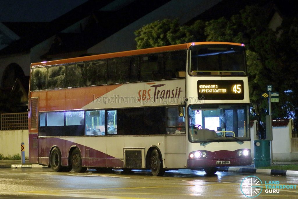 Service 45 - SBS Transit Volvo B10TL (SBS9835A)