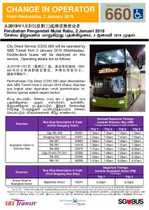 City Direct 660: Change of Operator poster (January 2019)