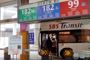 On-Demand Public Bus Boarding Point at Joo Koon Bus Interchange (Berth B3)