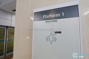 Ten Mile Junction LRT Station - Platform 1 Information Board