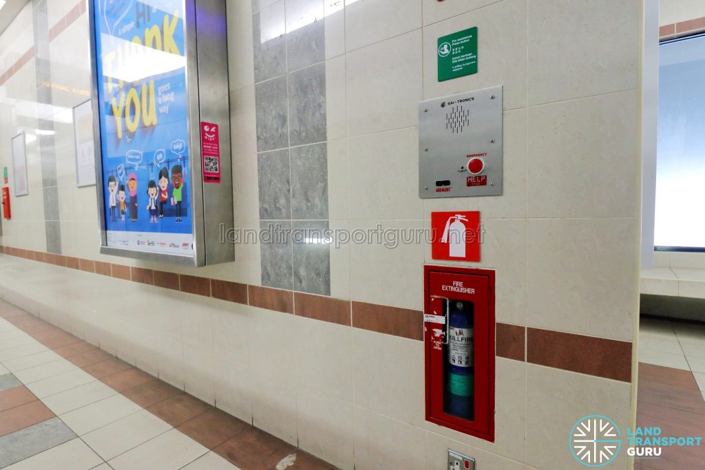 Ten Mile Junction LRT Station - Intercom & Fire Extinguisher