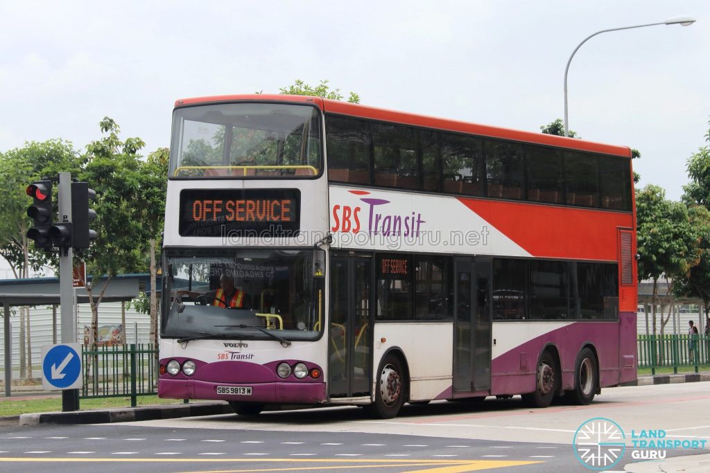 Off Service - SBS Transit Volvo B10TL (SBS9813M)