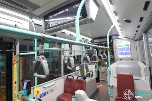 Volvo B5LH - Interior with Passenger Information Display System