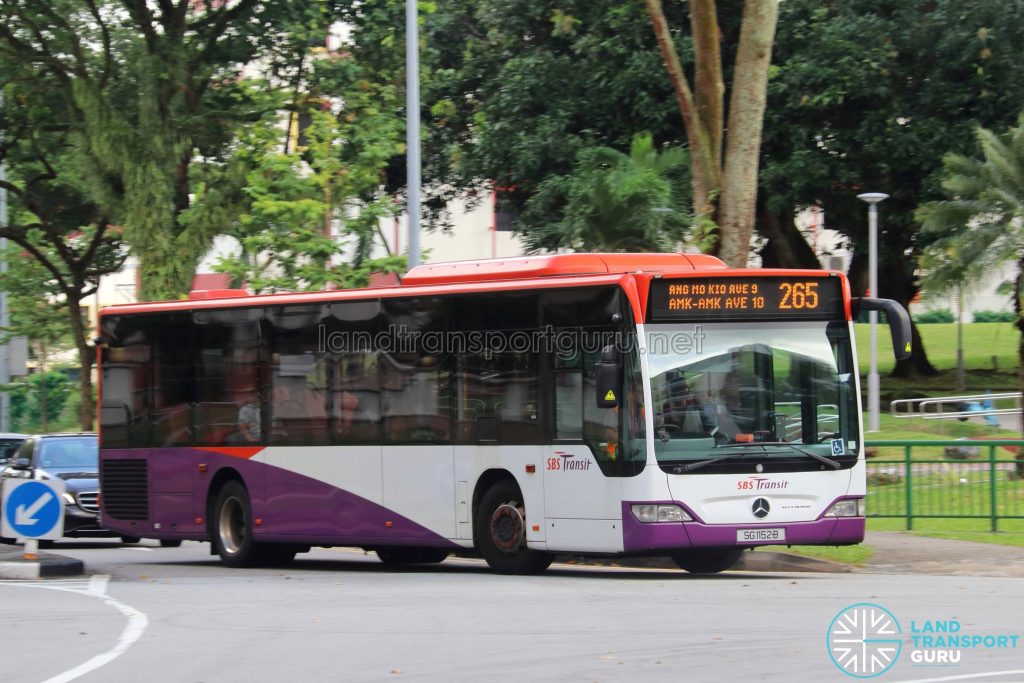 Bus 265 - SBS Transit Mercedes-Benz Citaro (SG1152B)