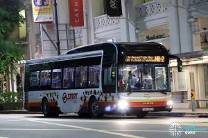 On-Demand Public Bus (Night Bus) NB-2 – SMRT MAN A22 (SMB1487H)