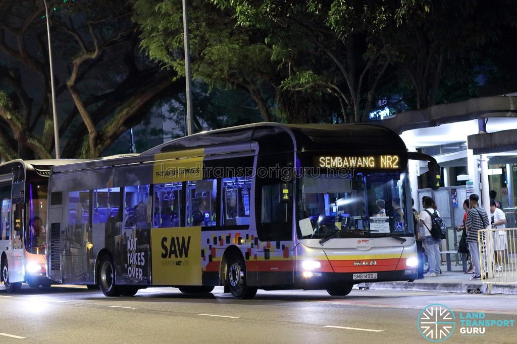 NightRider NR2 - SMRT Buses MAN A22 (SMB1495J)