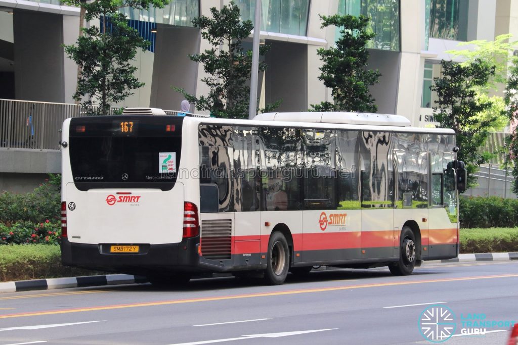 Bus 167 - SMRT Buses Mercedes-Benz Citaro (SMB172Y)