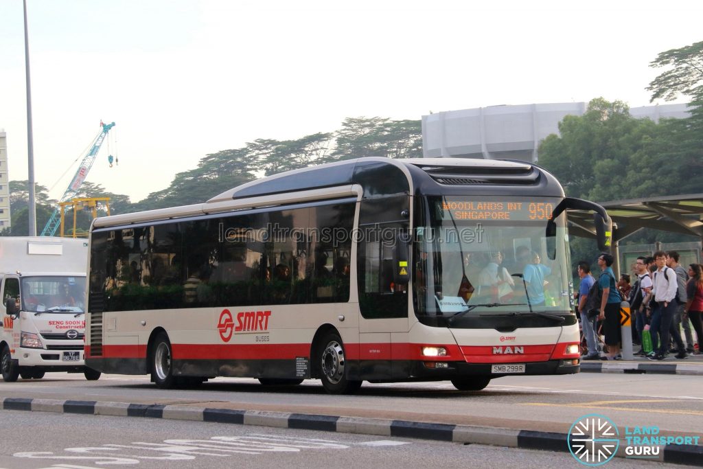 Bus Service 950 – SMRT MAN A22 (SMB299R)