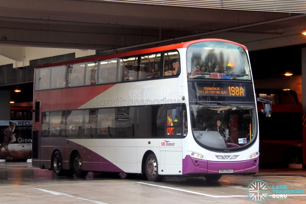 Bus Service 198A - SBS Transit Volvo B9TL Wright (SBS3164S)