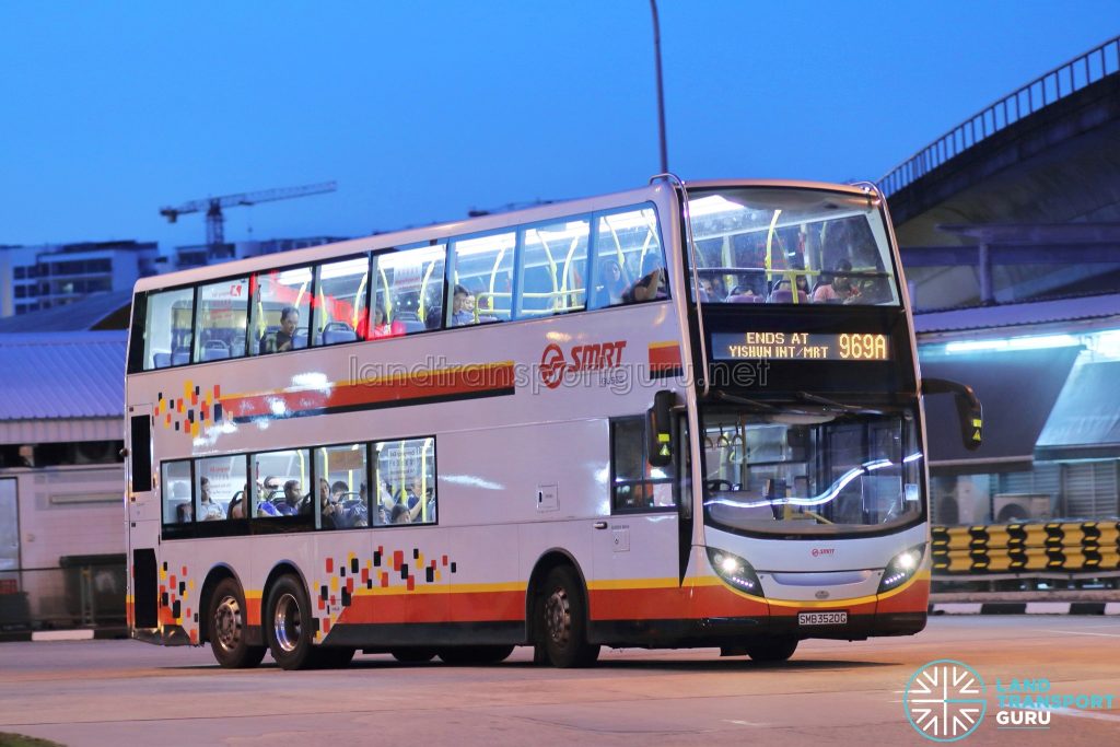 Bus 969A - SMRT ADL Enviro500 (SMB3520G)