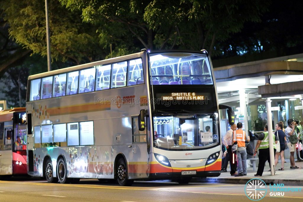 Shuttle 6 - SMRT Buses ADL Enviro500 (SMB3520G)