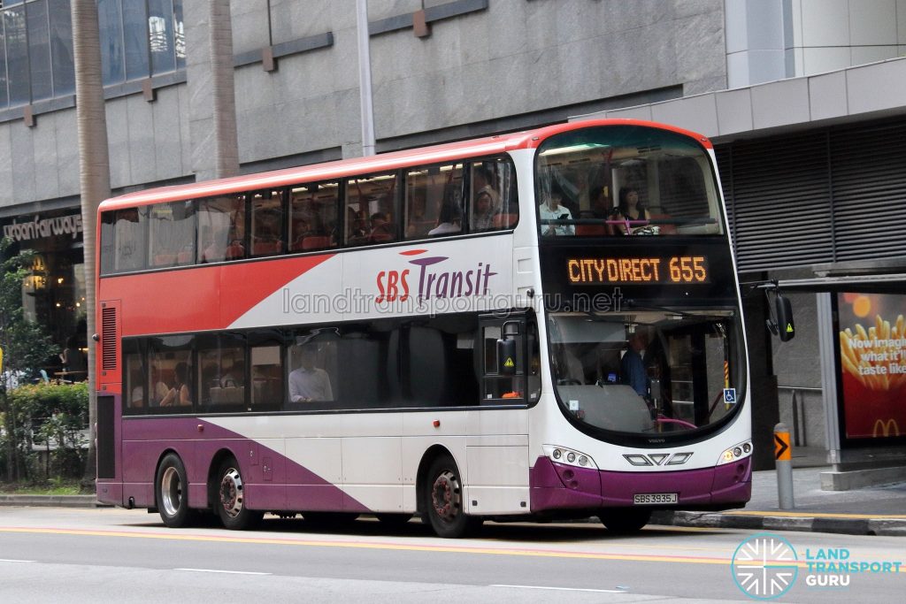 City Direct 655 - SBS Transit Volvo B9TL Wright (SBS3935J)