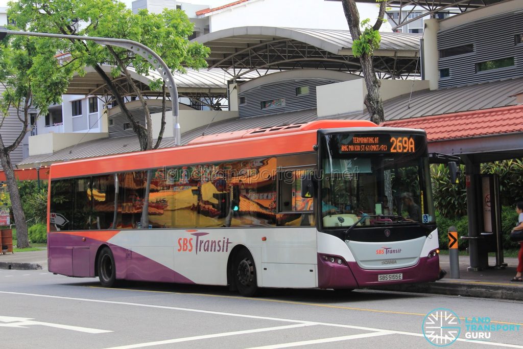 Bus 269A - SBS Transit Scania K230UB Euro V (SBS5155E)