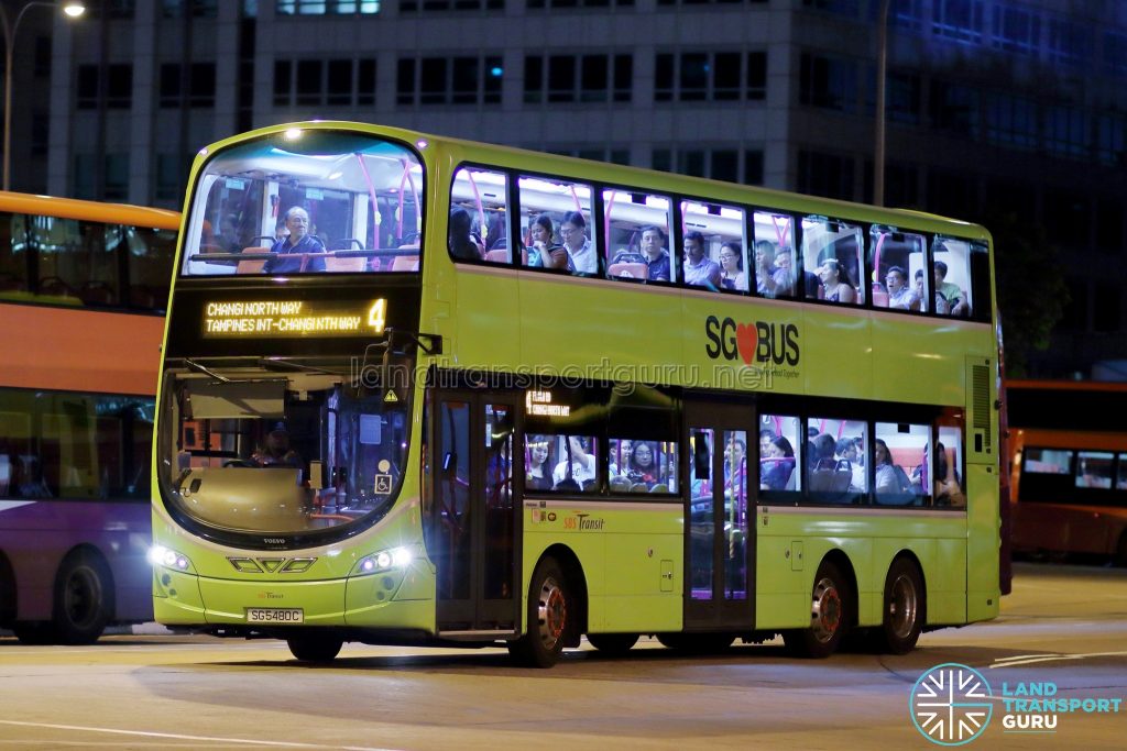 Bus 4 - SBS Transit Volvo B9TL Wright (SG5480C)