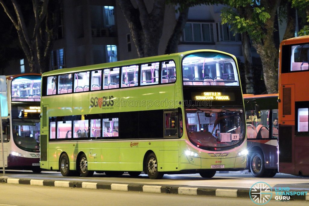 Shuttle 21 - SMRT Buses Volvo B9TL Wright (SG5492T) [TF27]