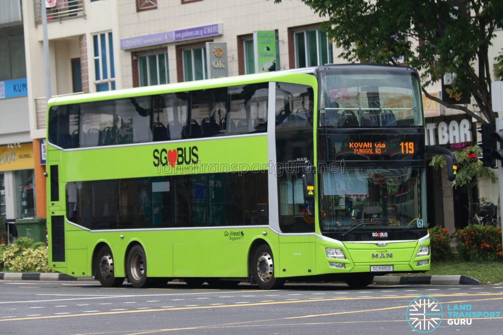 Bus 119 - Go-Ahead MAN A95 (SG5910D)