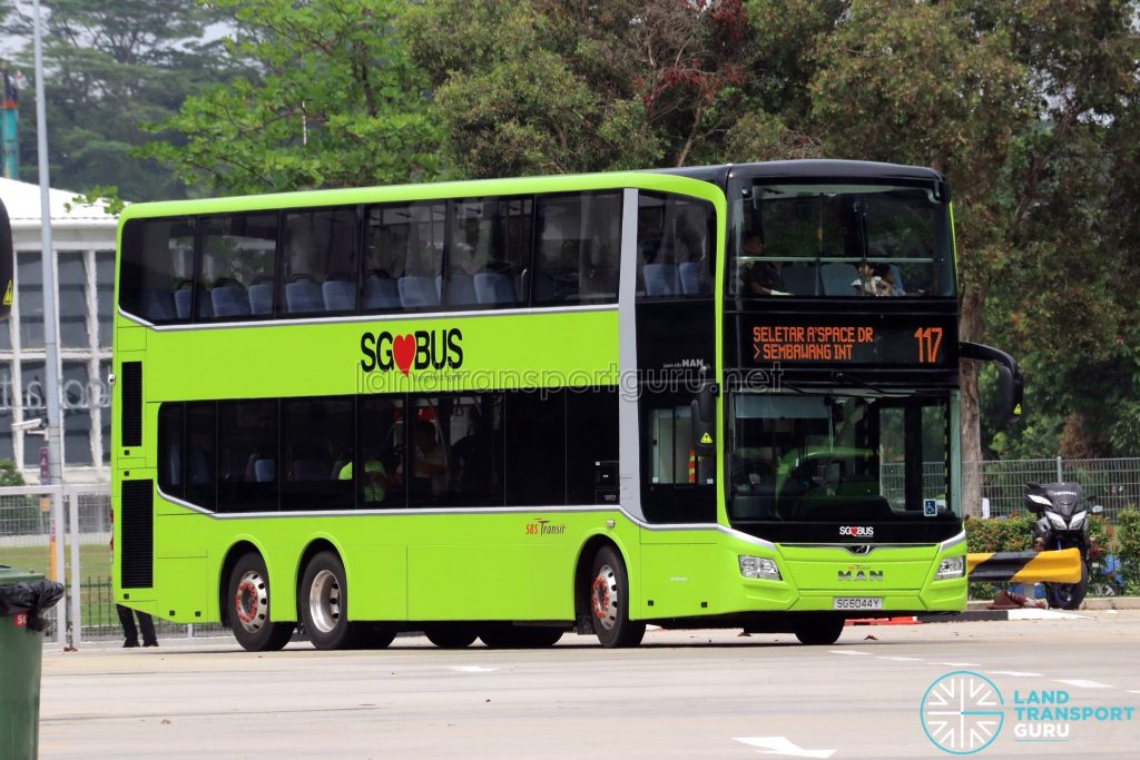 Service 117 - SBS Transit MAN A95 Euro 6 (SG6044Y)