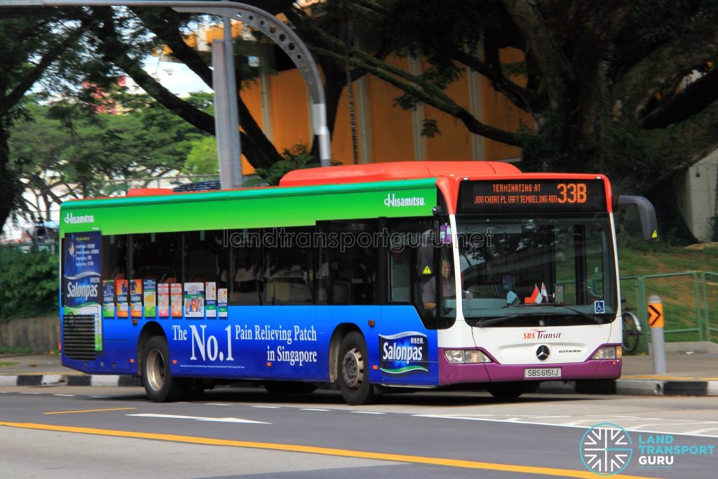Bus Service 33B - Mercedes-Benz Citaro (SBS6151J)