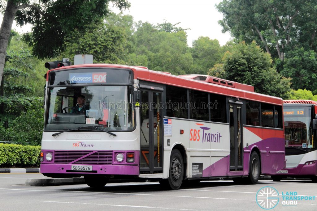 Bus 506 - SBS Transit Volvo B10M Mark III (SBS657G)