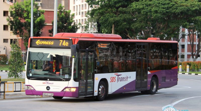 Bus 74e - SBS Transit Mercedes-Benz Citaro (SBS6773P)