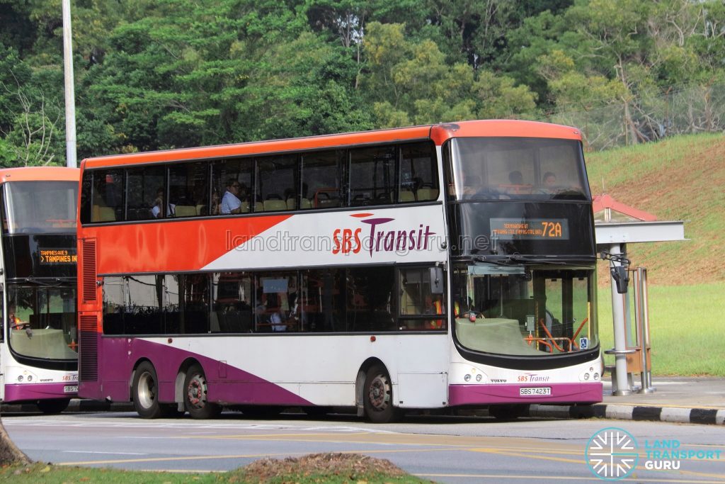 Bus 72A - SBS Transit Volvo B9TL CDGE (SBS7423T)