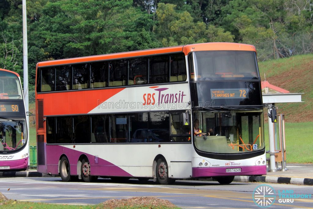 Bus 72 - SBS Transit Volvo B9TL CDGE (SBS7424R)