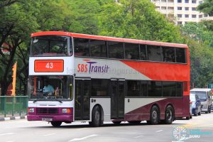 Bus Service 43 - SBS Transit Volvo Olympian 3-Axles (SBS9419T)