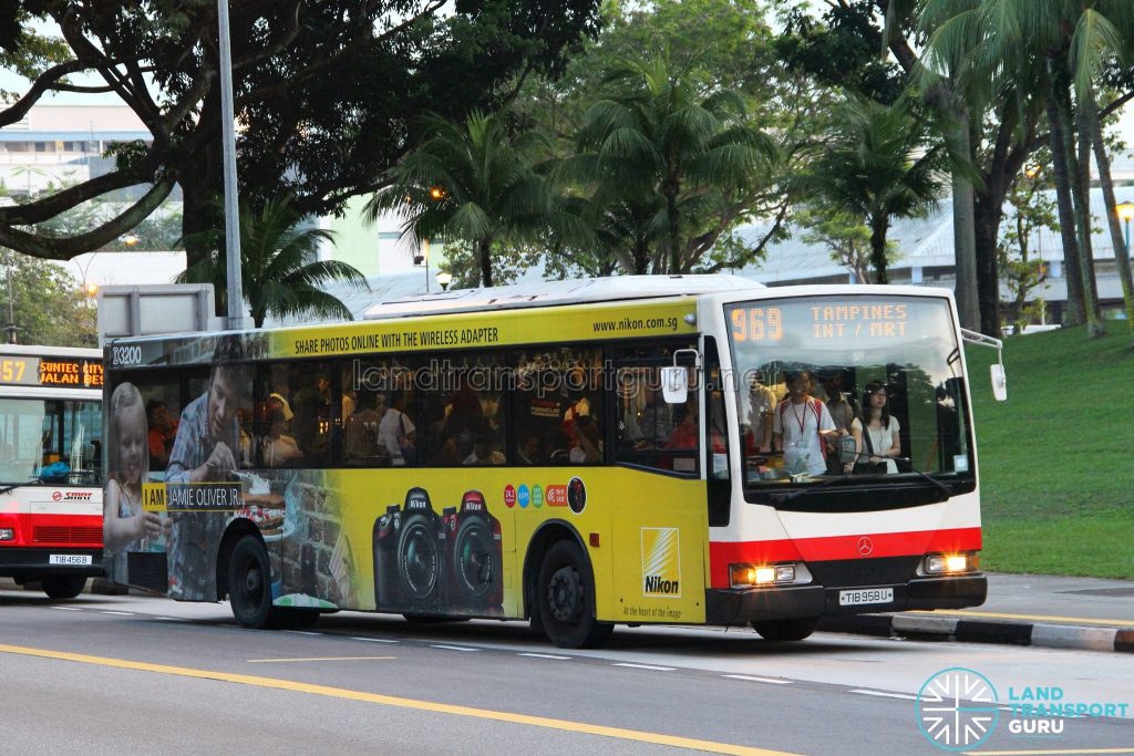 SMRT Mercedes-Benz O405 Volgren (TIB958U) - Service 969