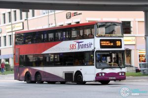 Bus 59 - SBS Transit Volvo B10TL (SBS9800A)