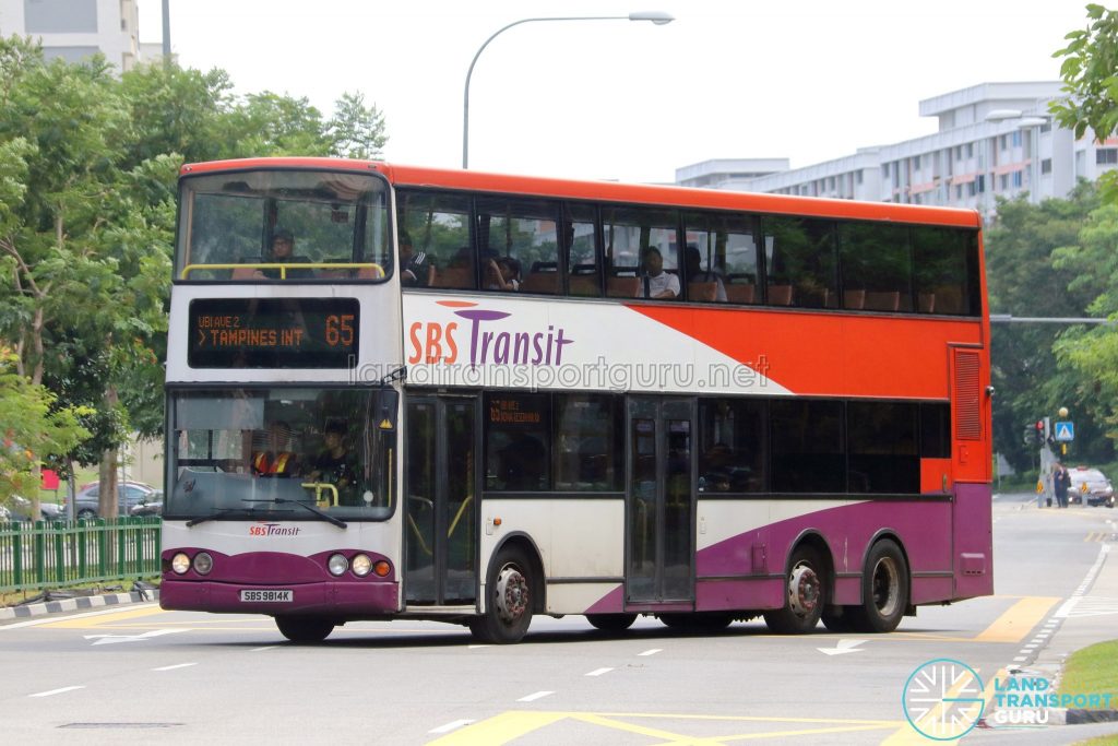 Bus Service 65 - SBS Transit Volvo B10TL (SBS9814K)