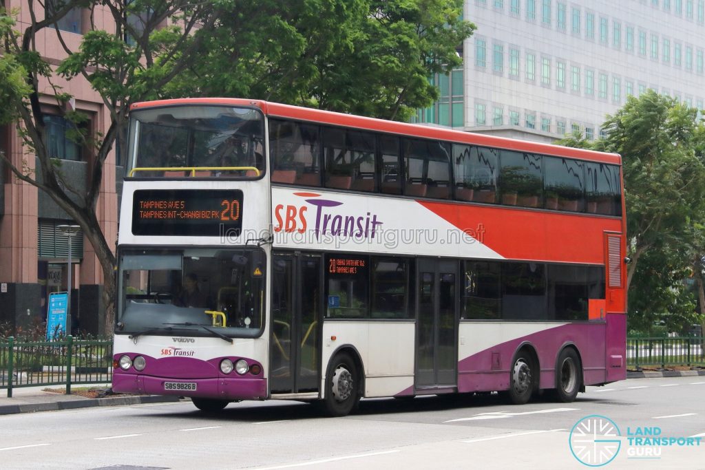 Bus Service 20 - SBS Transit Volvo B10TL (SBS9826B)