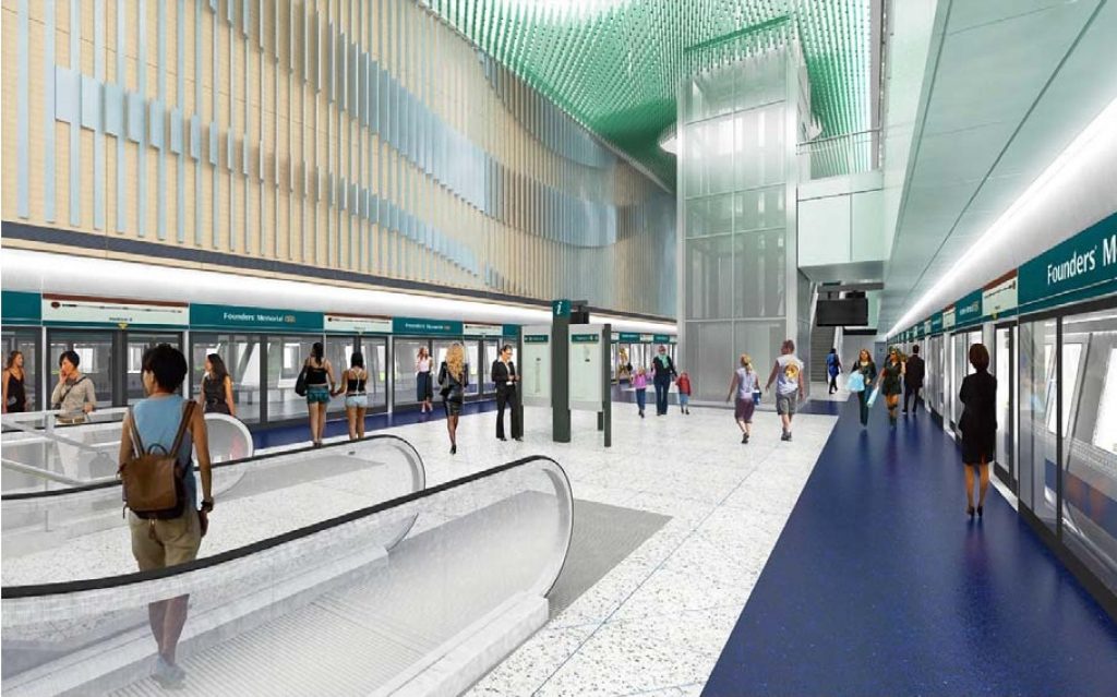 Artist's Impression for Founders' Memorial Station - Photo: LTA