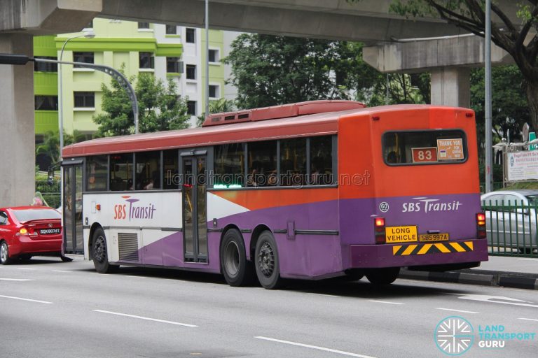 SBS Transit Volvo B10M MkIV Superlong (SBS997A) – Nearside Rear | Land ...