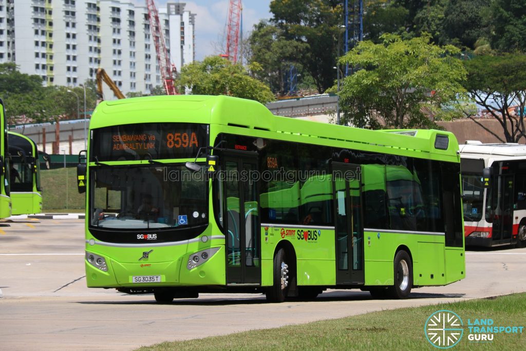 SMRT Bus Service 859A - Volvo B5LH (SG3035T)