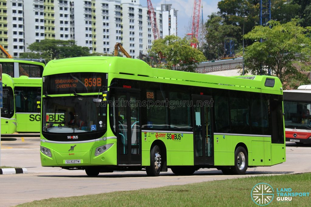SMRT Bus Service 859B - Volvo B5LH (SG3037M)