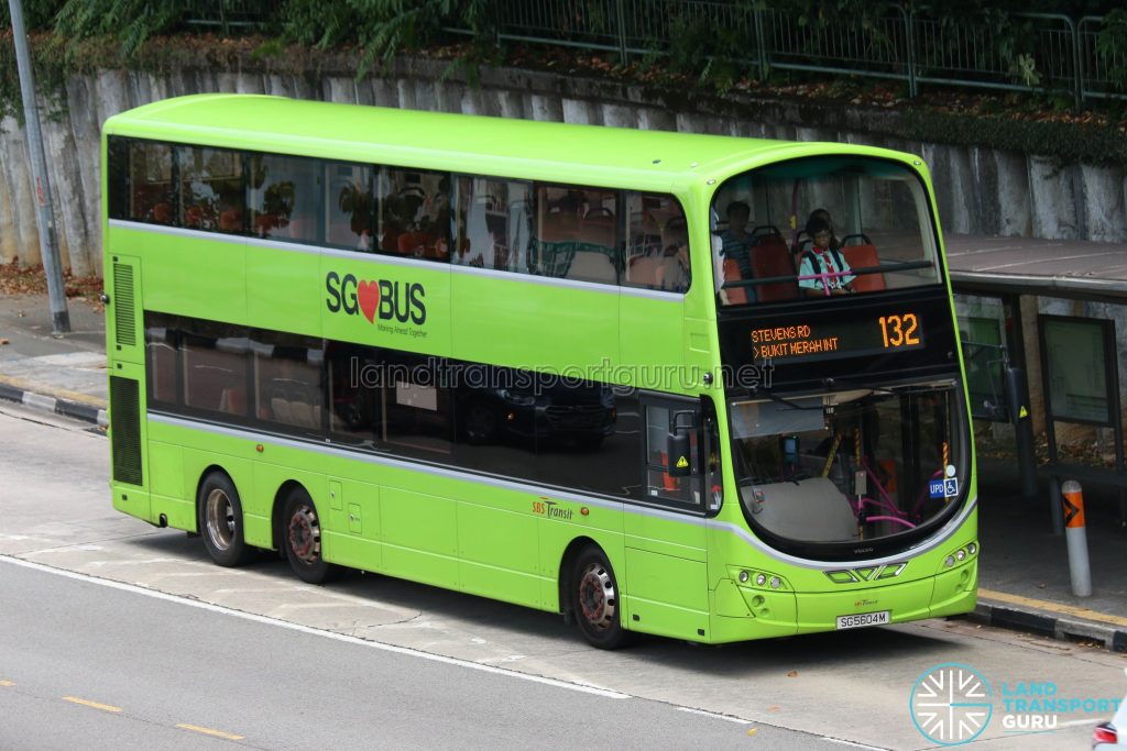 Bus Service 132 - SBS Transit Volvo B9TL Wright (SG5604M)