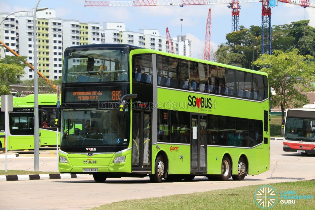 SMRT Bus Service 883 - MAN Lion's City DD A95 (SG5965X)