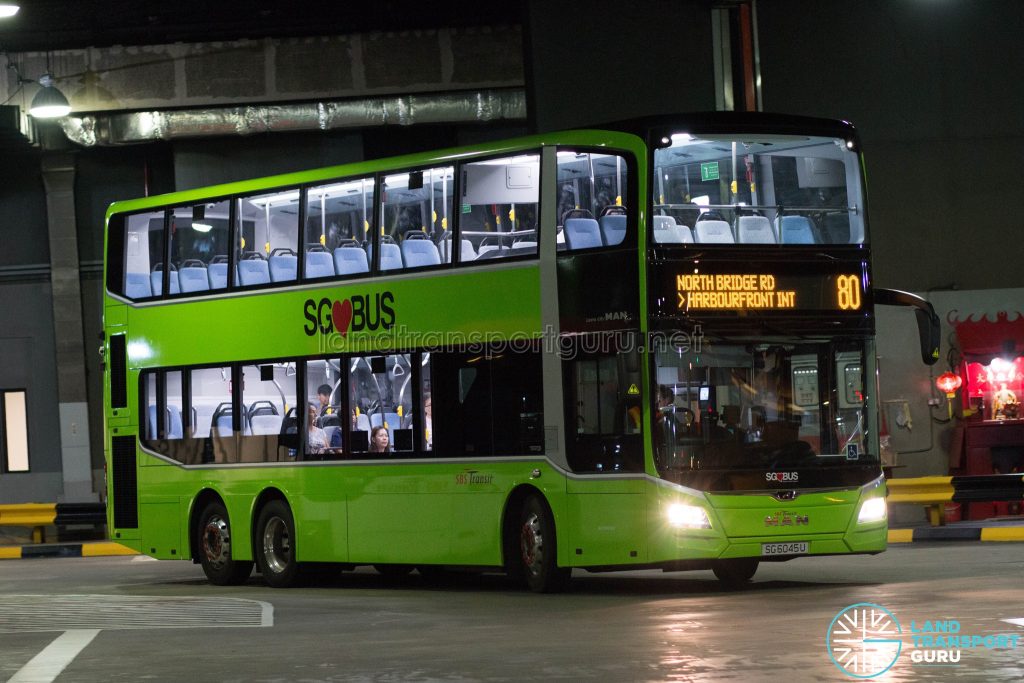 SBS Transit Bus Service 80 - MAN Lion's City DD A95 (SG6045U)