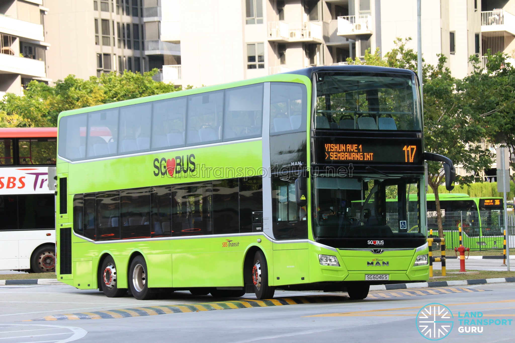 SBS Transit Bus Service 117 - MAN Lion's City DD A95 (SG6046S)