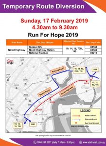 SBS Transit Poster for Run For Hope 2019
