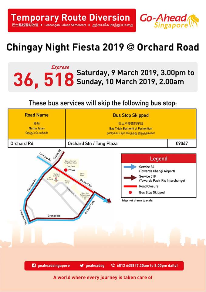 Go-Ahead Singapore Poster for Chingay Night Fiesta 2019 @ Orchard Road