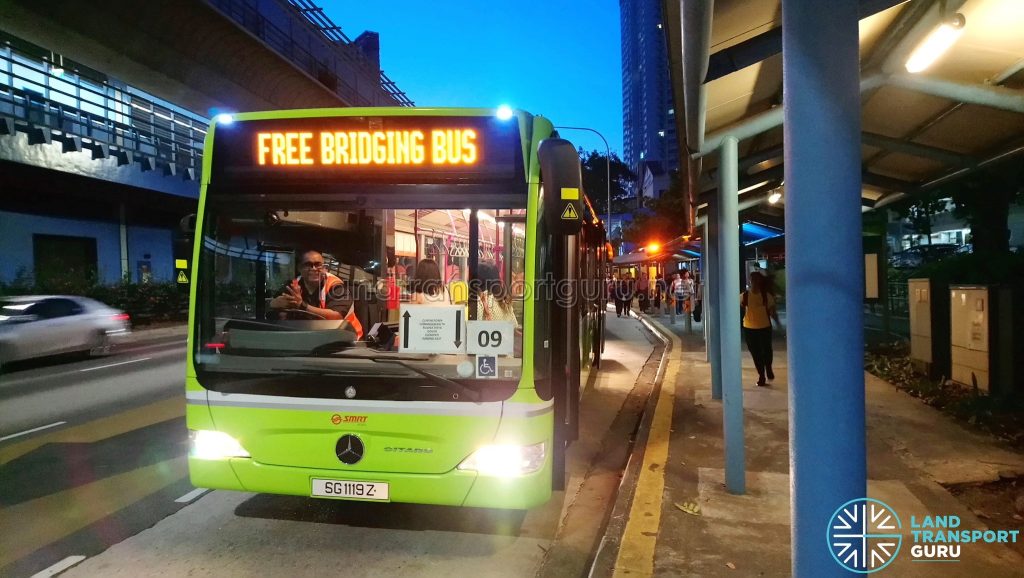 Free Bridging Bus (15 Mar 2019) - SMRT Buses Task Force 50 Mercedes-Benz Citaro (SG1119Z)