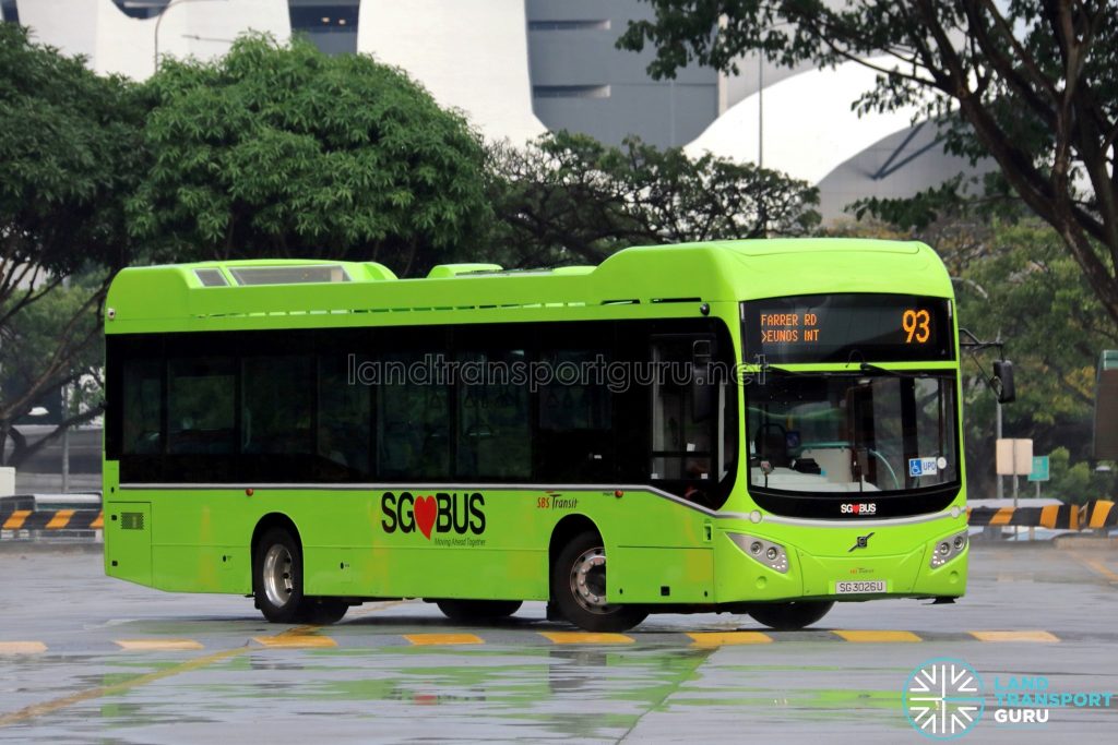 SBS Transit Bus Service 93 - Volvo B5LH (SG3026U)