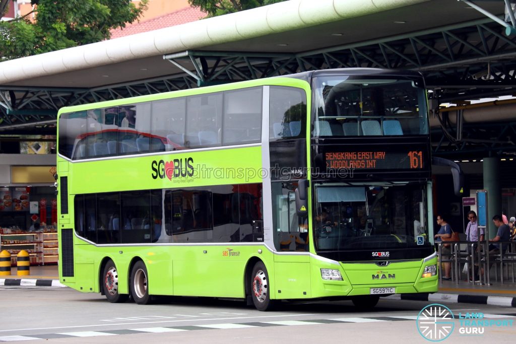 Bus 161 - SBS Transit MAN A95 Euro 6 (SG5971C)
