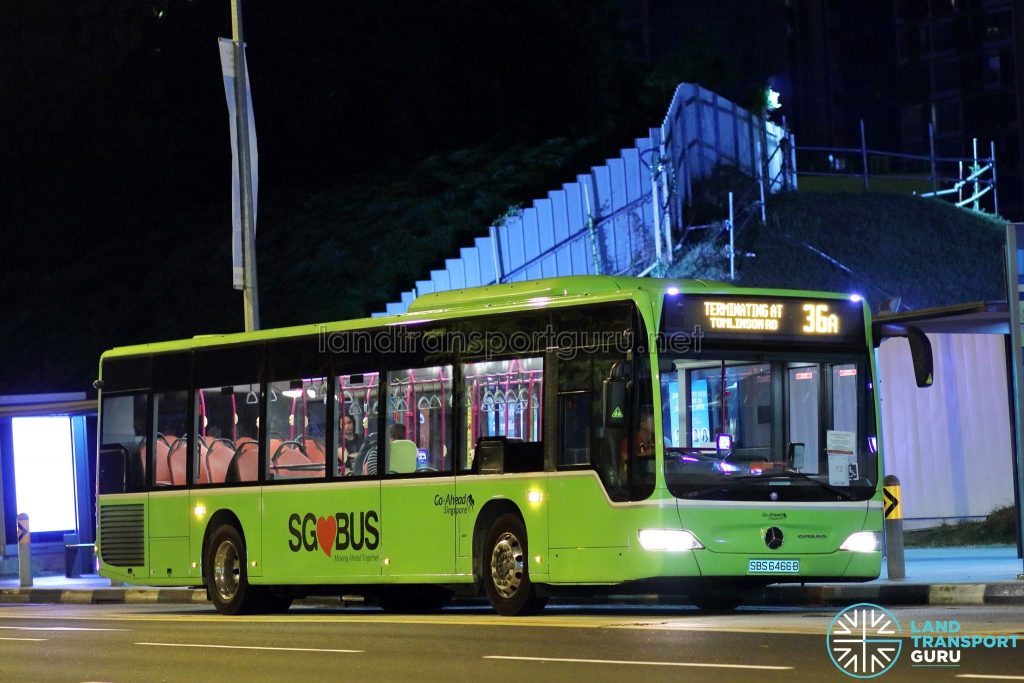 Bus Service 36A - Go-Ahead Mercedes-Benz Citaro (SBS6466B)