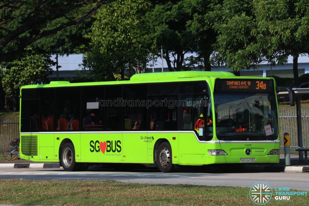 Bus 34B: Go-Ahead Mercedes-Benz Citaro (SBS6478S)