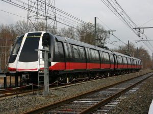 C830 train undergoing testing at Centre d'essais ferroviaires (CEF) in Valenciennes, France. (Photo: CEF)