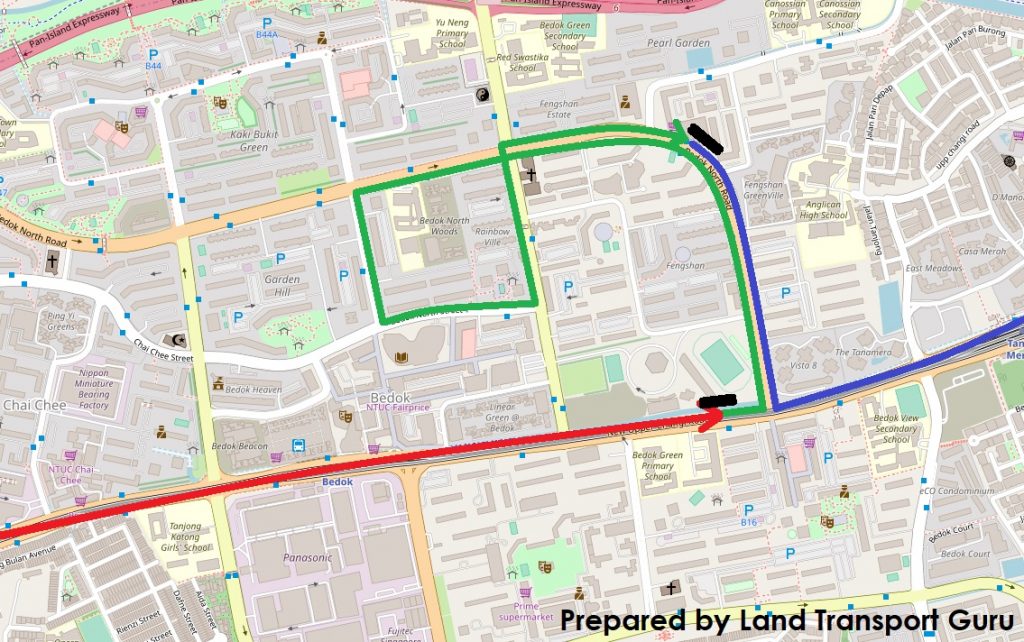 ODPB NB - BusNow App Routing - Opposite Stops along App Planned Route